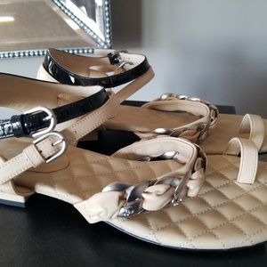 CHANEL LAMBSKIN SANDALS/ THONGS